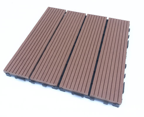 Outdoor Waterproof WPC Decking Tiles WPC Floor Panel 450x450mm