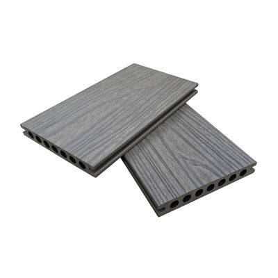 Durable and Stylish Exterior Decking Innovative WPC Coextrusion Decking with UV-Resistant Low Maintenance Groove Surface
