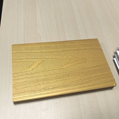 METALLIC WPC PANELS WITH LUXURY PATINA GLIMMER GOLD DECKING