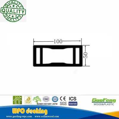 Outdoor Decorative Engineered Plastic Wood Composite Hollow WPC Fence
