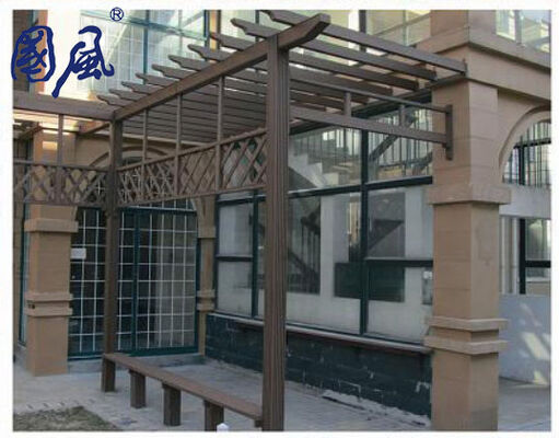Hexagon Wood Plastic Composite WPC Pergola WPC Pavilion