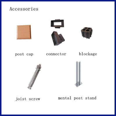 Decorative WPC Wood-Plastic Composite Fence and Rails