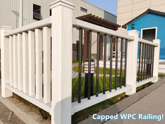Hot Sale Wood Plastic Composite Railing WPC Plastic Handrail Fence