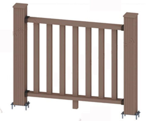 Hot-Selling WPC Wood-Plastic Composite Handrails Safe, Durable, Mothproof and Anticorrosive, High-Quality Railing Posts