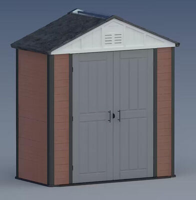 Waterproof Metal Tools Storage Shed Backyard Tool House Outdoor Storage Garden WPC Shed