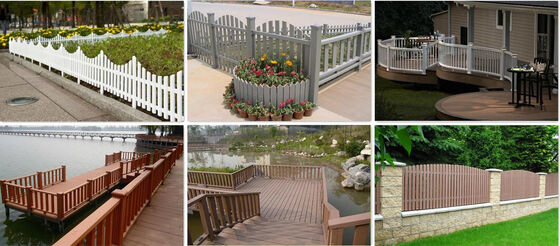                    Decorative Bar WPC Fencing Waterproof for Hotel Outdoor              