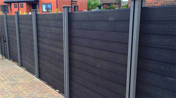                    Matte Finish WPC Fencing Panel Easy Clean for Office Courtyard              
