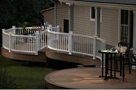                    8FT Tall WPC Fencing Anti-Warp for School Campus Boundary              