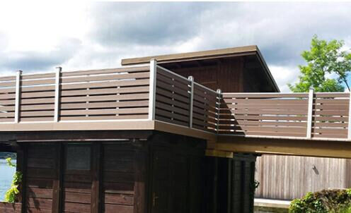                    8FT Tall WPC Fencing Anti-Warp for School Campus Boundary              