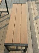                    Popular Garden Furniture Set - Outdoor Commercial WPC Table with Bench              