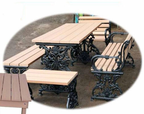                    Long Beer Picnic Dining Outdoor Bench              