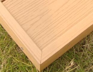 Modern WPC Skirting Board/Edge Banding Wood Plastic Composite Material for Outdoor Composite WPC Wall Cladding Covering