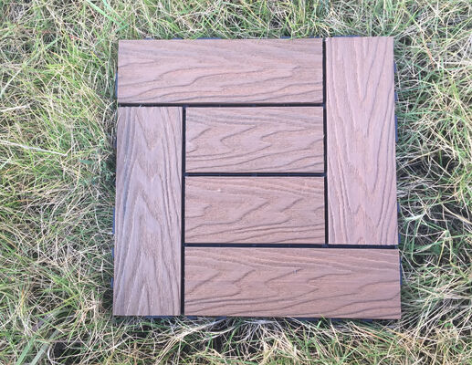 Wholesale DIY WPC Deck Tiles 30*30CM Durable Outdoor Flooring for Residential Use