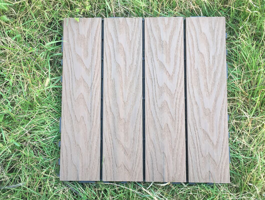 Wholesale DIY WPC Deck Tiles 30*30CM Durable Outdoor Flooring for Residential Use
