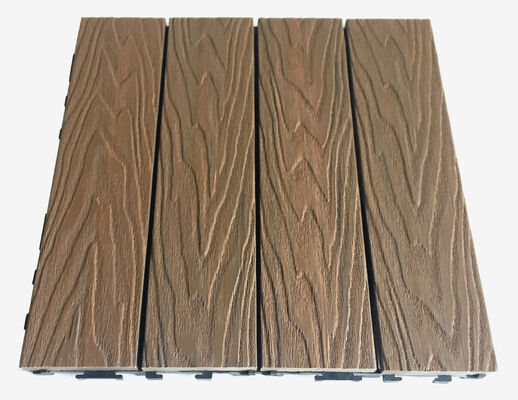 Self Locking WPC Tiles for Garden, No Tools Needed, Bug Resistant