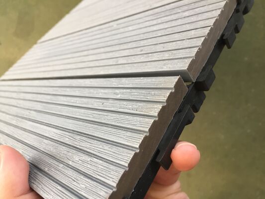 Self Locking WPC Tiles for Garden, No Tools Needed, Bug Resistant