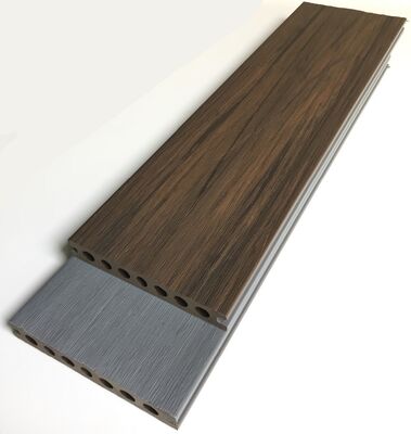 Free Sample Anti-slip Waterproof UV Resistant Teak Color 140*23mm Composite Decking Flooring Outdoor Coextrusion Wpc Decking