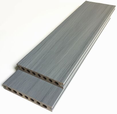 Free Sample Anti-slip Waterproof UV Resistant Teak Color 140*23mm Composite Decking Flooring Outdoor Coextrusion Wpc Decking