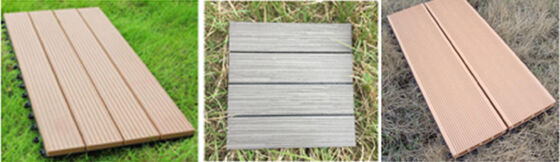 30x30CM Interlocking WPC Deck Tiles DIY Patio Flooring for Home Outdoor Spaces