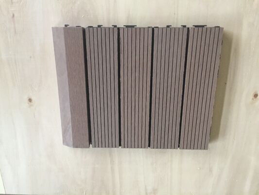30x30CM Interlocking WPC Deck Tiles DIY Patio Flooring for Home Outdoor Spaces