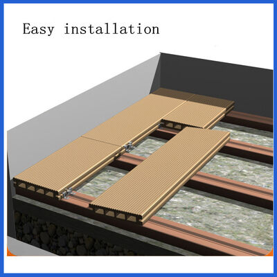 Outdoor Co-Extrusion WPC Flooring Capped Wood Plastic Composite Waterproof Decking