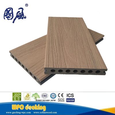 Factory Price New Generation Double Color Co-Extrusion Wood-Plastic Composite Material WPC Decking