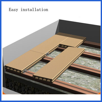 Co-Extrusion Wood Plastic Composite Decking for Outdoor Flooring Waterproof