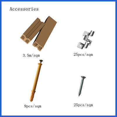 Easily-Installed HDPE Wood Texture Wood Plastic Composite Decking with Ce, Fsc Certificates
