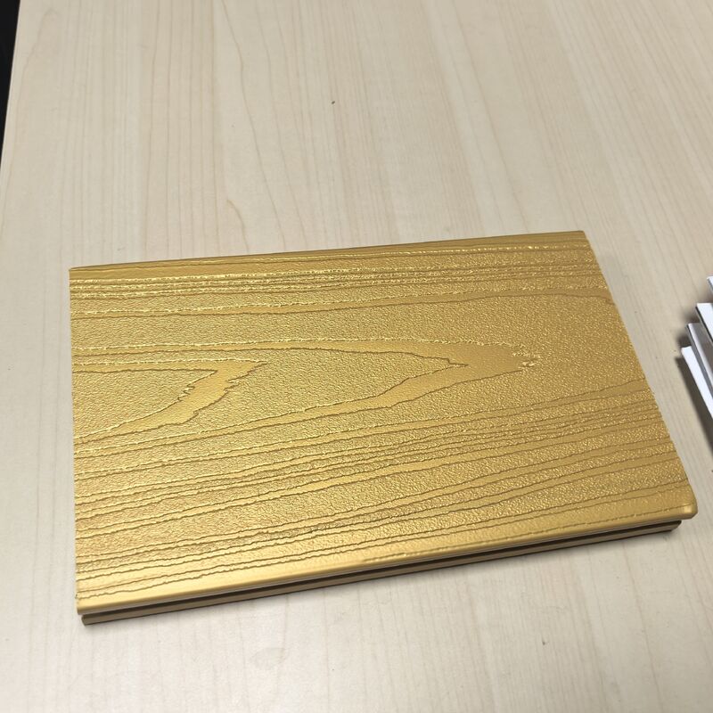 METALLIC WPC PANELS WITH LUXURY PATINA GLIMMER GOLD DECKING