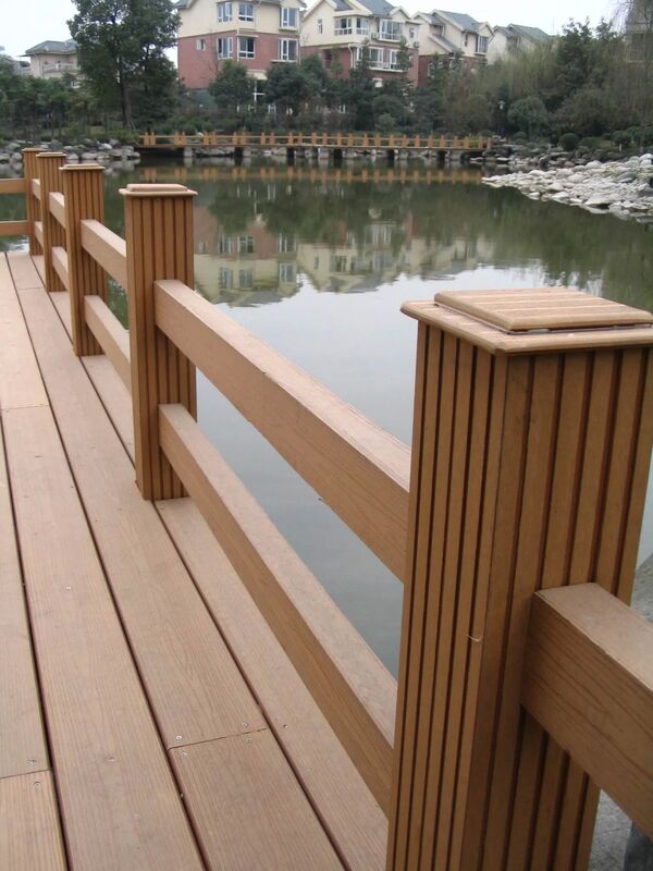 Hot-Selling WPC Wood-Plastic Composite Handrails Safe, Durable, Mothproof and Anticorrosive, High-Quality Railing Posts