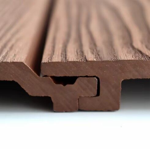 High Quality Waterproof Outdoor Wood Plastic Composite Wall Panels Decoration Siding Co-Extrusion External Cladding Villa