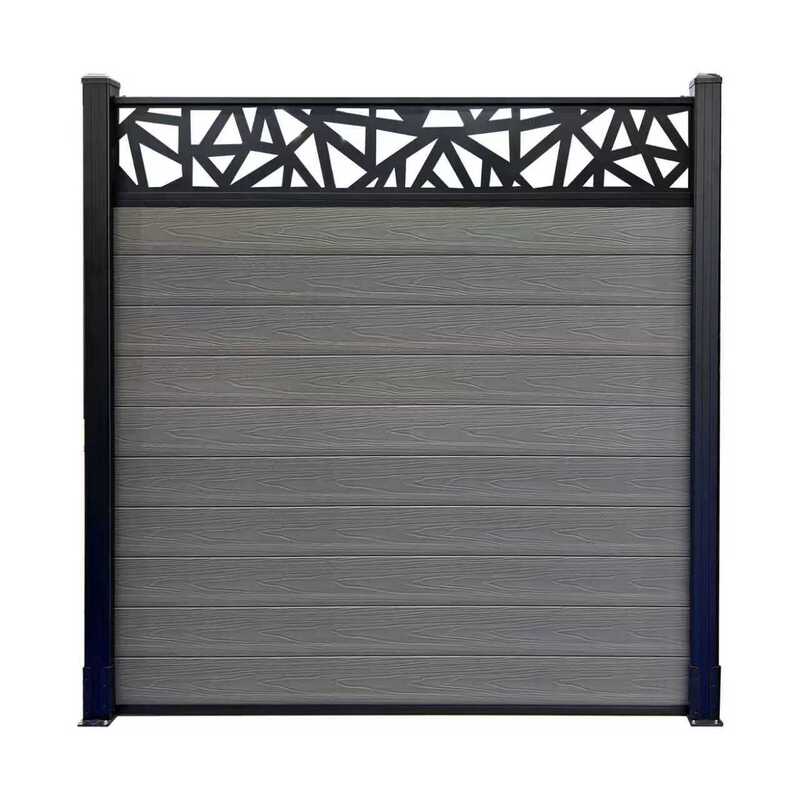 Durable Wood Plastic Composite Wpc Fence Home Garden Fence Panels Better Than Vinyl Pvc Fence
